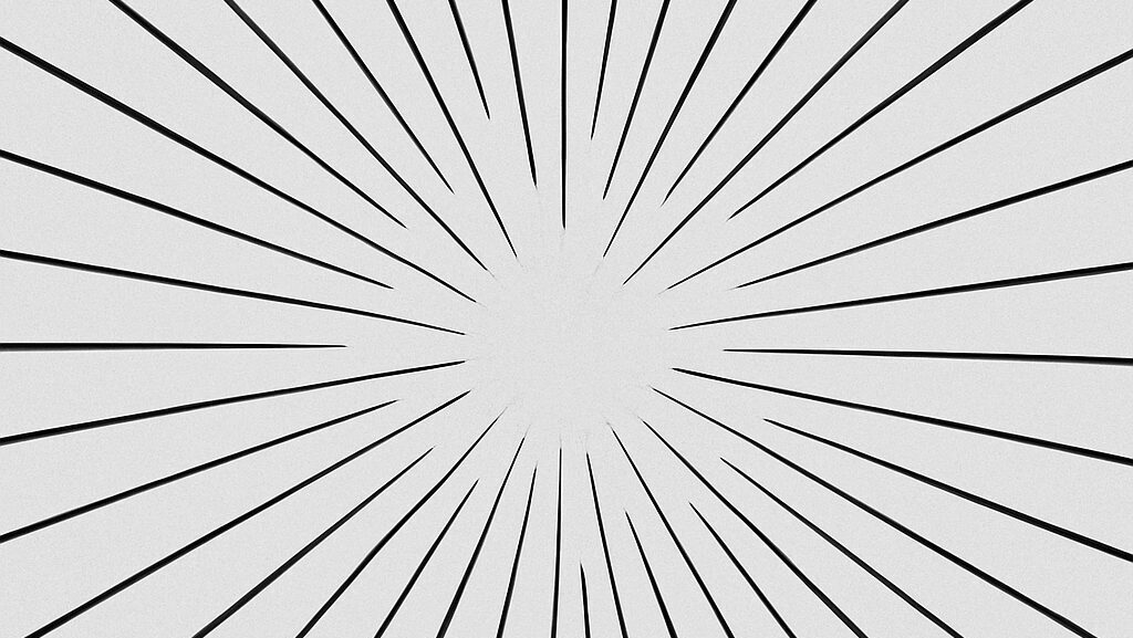 モノトロピズムをイメージした一点集中のイラスト